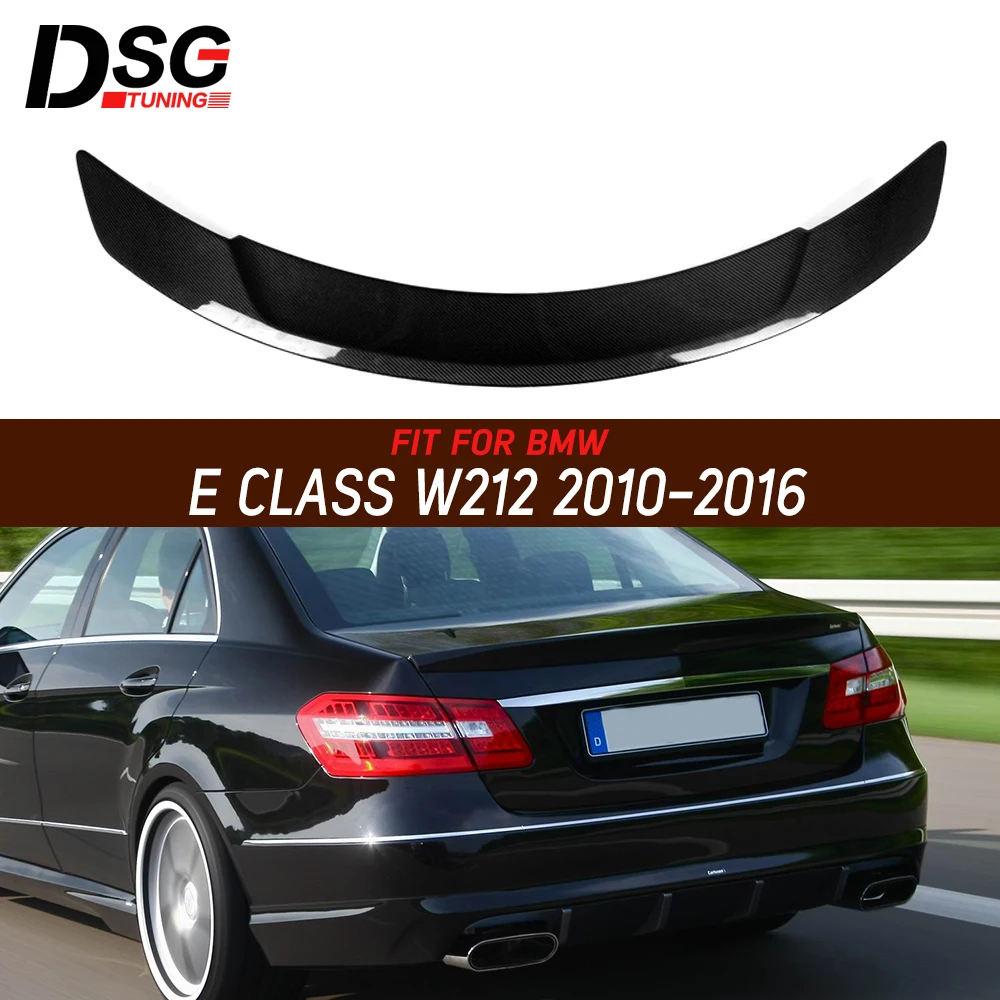 Крышка багажника из углеродного волокна для Mercedes W212 Sedan E200 E350 E300 2010 2016|Спойлеры и