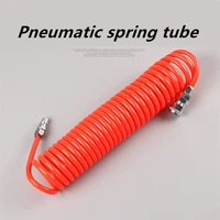 pu 8mm x 5mm polyurethane air compressor hose tube flexible air tool with connector pu0805 spring spiral pipe 85