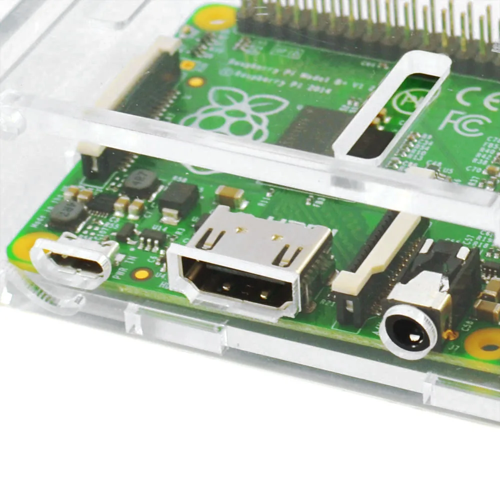 Прозрачный акриловый чехол для Raspberry Pi 3 B (без платы Pi) | Электронные компоненты и