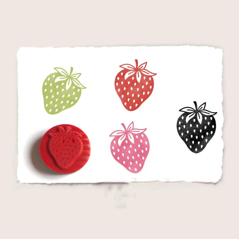 SHINECRAFT 2 5 см штамп с украшением в виде клубники клеющиеся резиновые штампы для