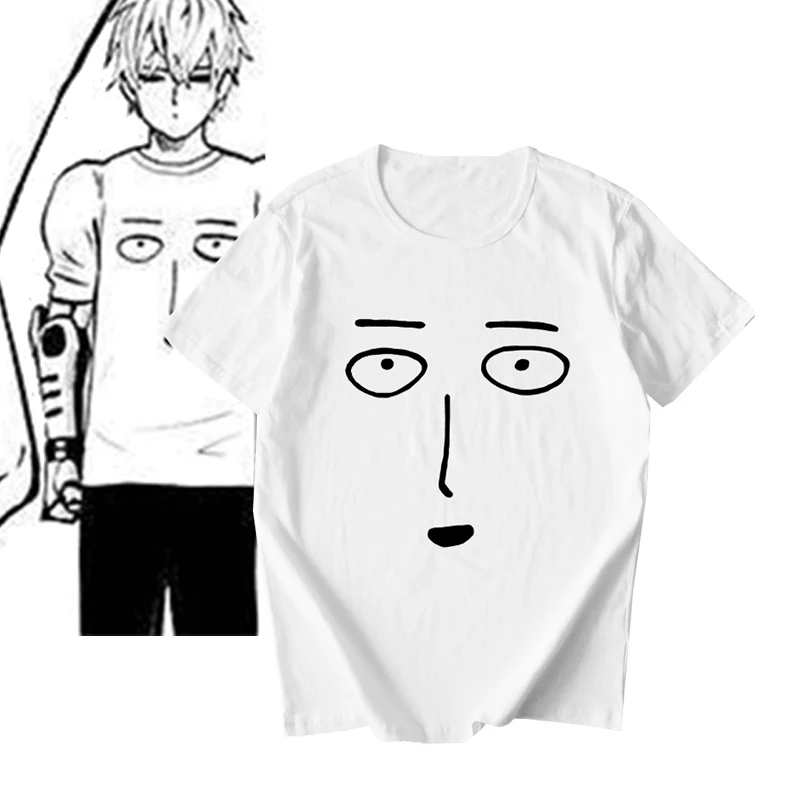 Мужские футболки с цифровым принтом Аниме One Punch Man OK 100% 180 г чесаный хлопок