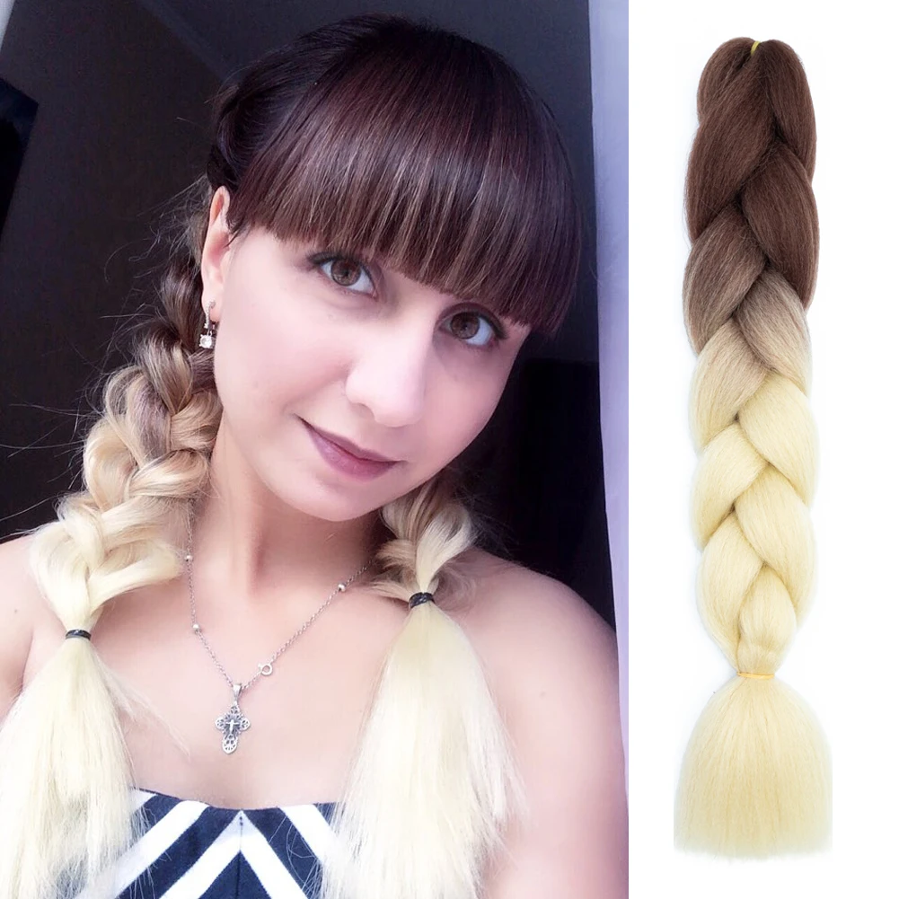 Betella 24 inch Ombre Color Synthetic Hair Braids Pre Stretched Wholesale Jumbo Braiding KaneKalon Extensions 100g/pcs |