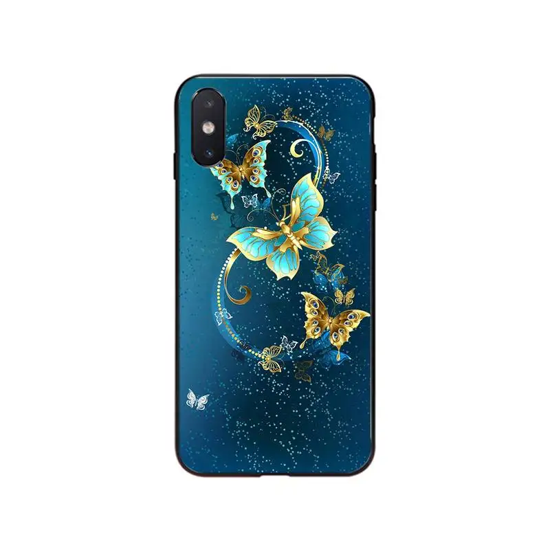 

Beauty Pink Butterfly Phone Case For iPhone 12mini 12 11 ProMax XS MAX XR SE2 8 7 6 6S Plus X 5S SE