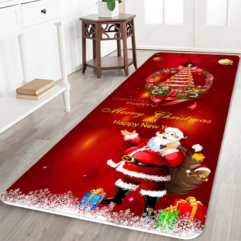 

Merry Christmas Mat Outdoor Carpet Doormat Santa Ornament Christmas Decor For Home Cristmas Gift New Year Drop Shipping