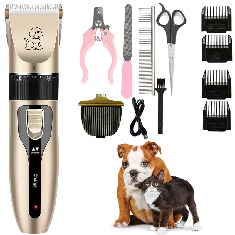 Беспроводные электрические машинки для стрижки собак бритва с низким уровнем