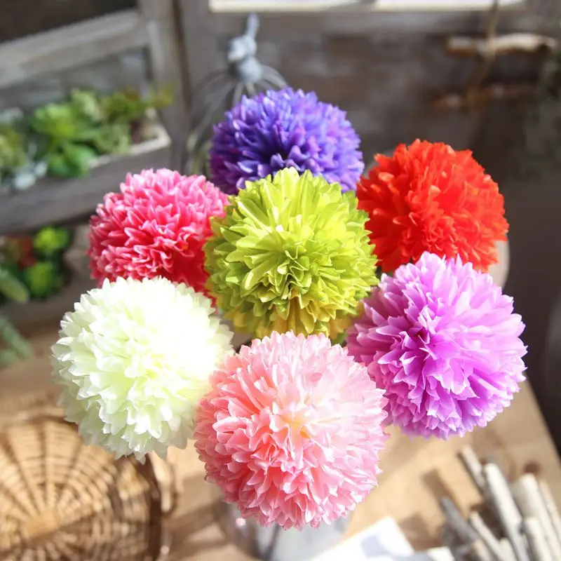

Artificial Flowers Branch Wedding Party Hydrangea Bouquet Single Silk Cloth Artificial Faux Floral Flowers Plants Dried Flowers