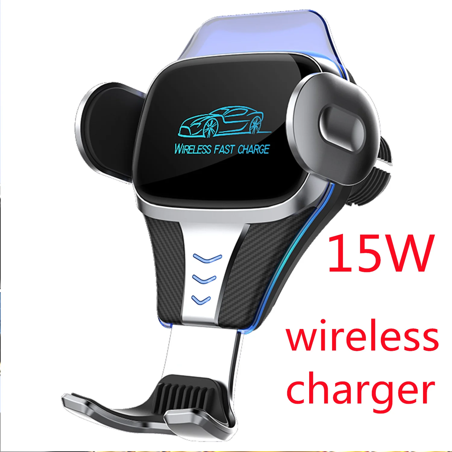 

2021 new wireless charger 15W fast charging car phone holder for iphone 8/8Plus 11/11Pro 12/12Pro X Samsung S8/9 Huawei Mate 30