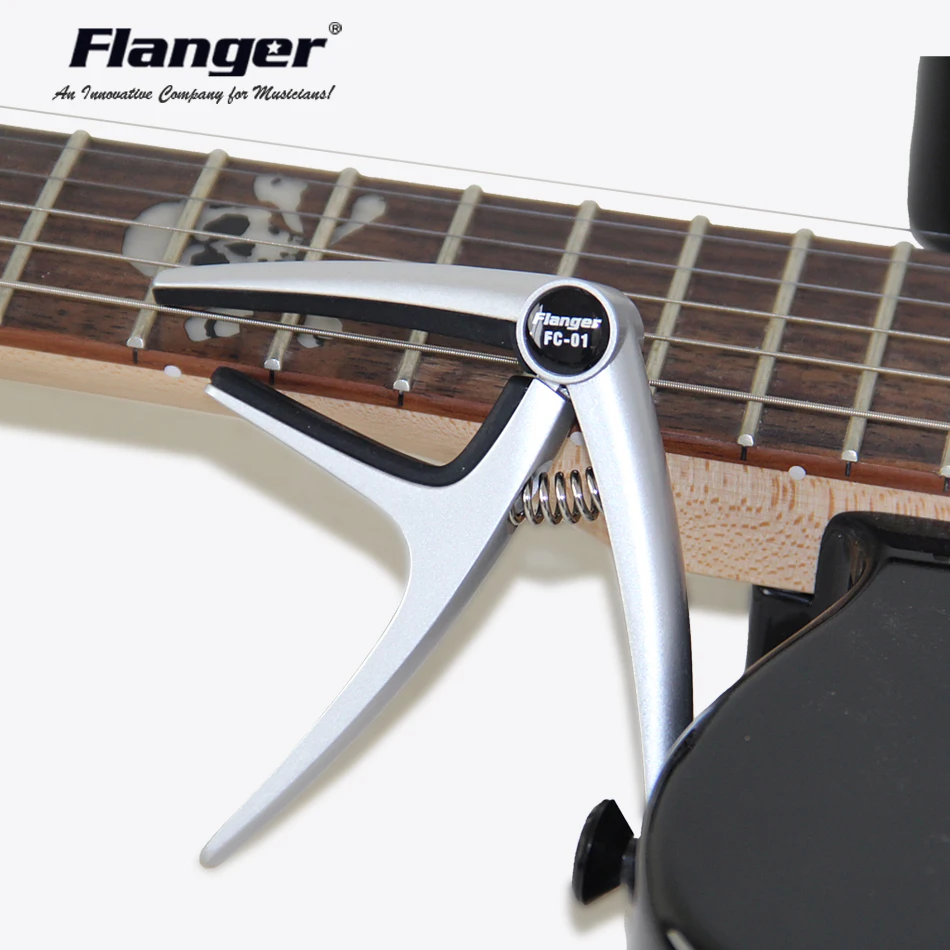 

Flanger Guitar Capo for 6 String Acoustic Electric Guitar Aluminum Alloy High Strength Spring free shipping
