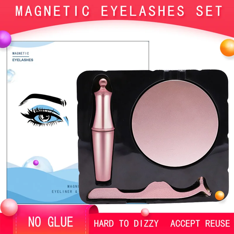 Z'LRAQI Красивые Магнитные ресницы натуральный макияж магнитные накладные жидкая