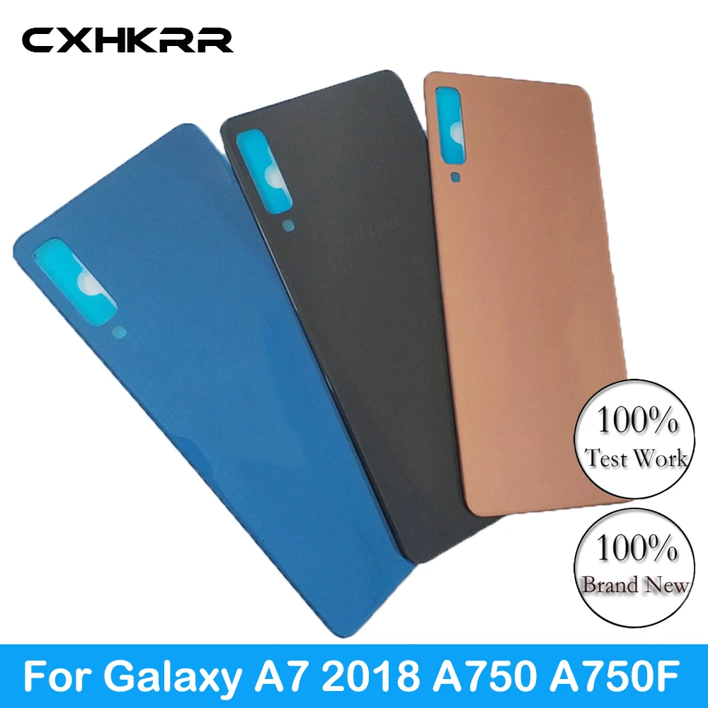 Задняя крышка батарейного отсека для Samsung Galaxy A7 2018 A750 Case A750F SM задняя стеклянная