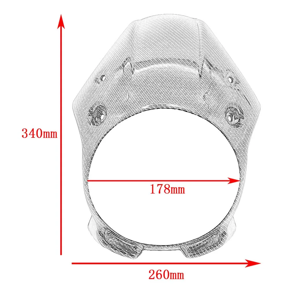 Передсветильник фара обтекатель лобовое стекло маска защитная накладка на для