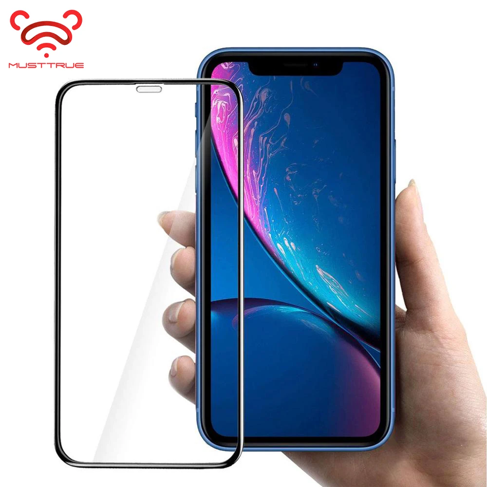 Закаленное стекло MUSTTRUE 9H для iPhone6 6 s Plus 5 5S SE 7 8 защита экрана полное покрытие iPhone 10 X