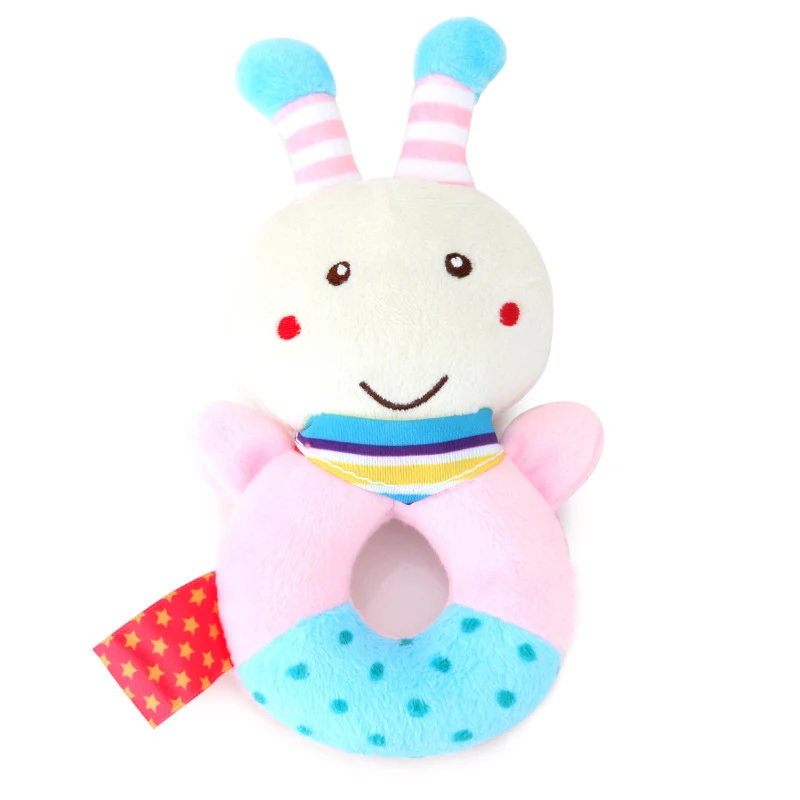 bee 13cm TH020 Детские мягкие плюшевые игрушки детские развивающие животных колокольчики игрушка, ручной Колокольчик Интерактивная подарок новорожденному Игрушки для малышей для возраста от 0 до 12 месяцев - Цвет: bee 13cm TH020