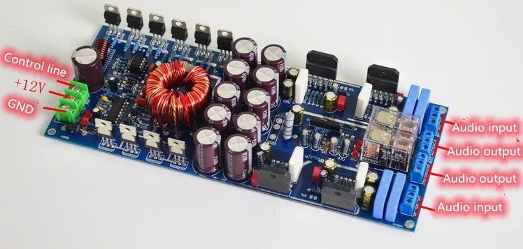 Плата усилителя мощности LM3886 4*68 Вт 12 В 4 канала |