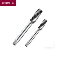 cronametal solid carbide tap spiral flute taps m1 m2 m2 5 m3 m3 5 m4 m5 m6 m8 m10 m12 m14 m16 m18 m20 screw machine tap