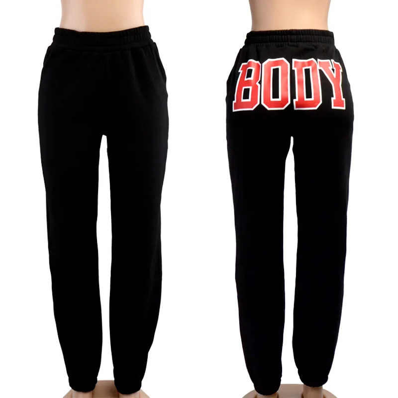 

Autumn Women New Casual 2 Pieces Set Sweatshirts Trousers Tracksuit Loose Hooded And Pants Letter Print Streetwear Sportwear