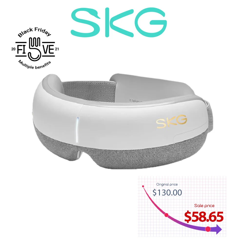

Eye Massager SKG E3 Bluetooth 5 Modes Eye Care Instrument Hot Compress Skin Friendly Airbags