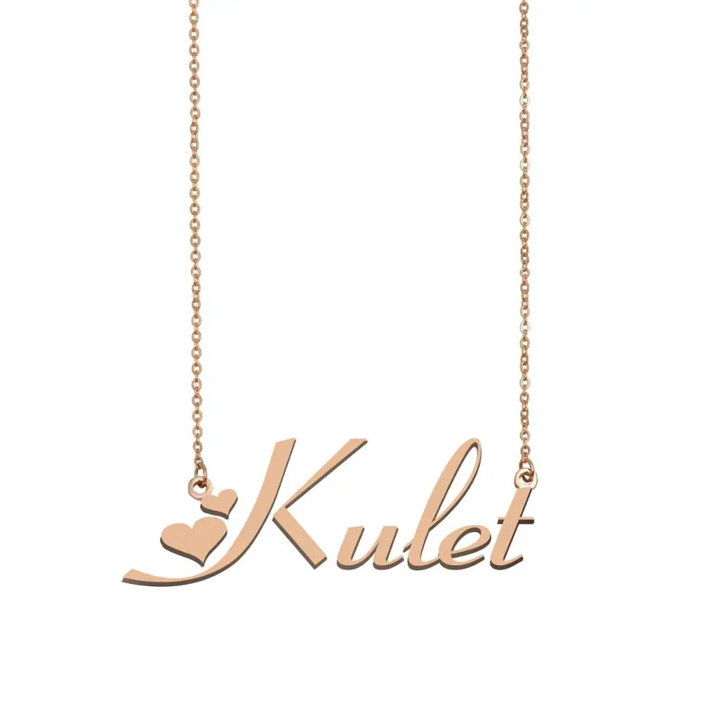 

Kulet Name Necklace , Custom Name Necklace for Women Girls Best Friends Birthday Wedding Christmas Mother Days Gift