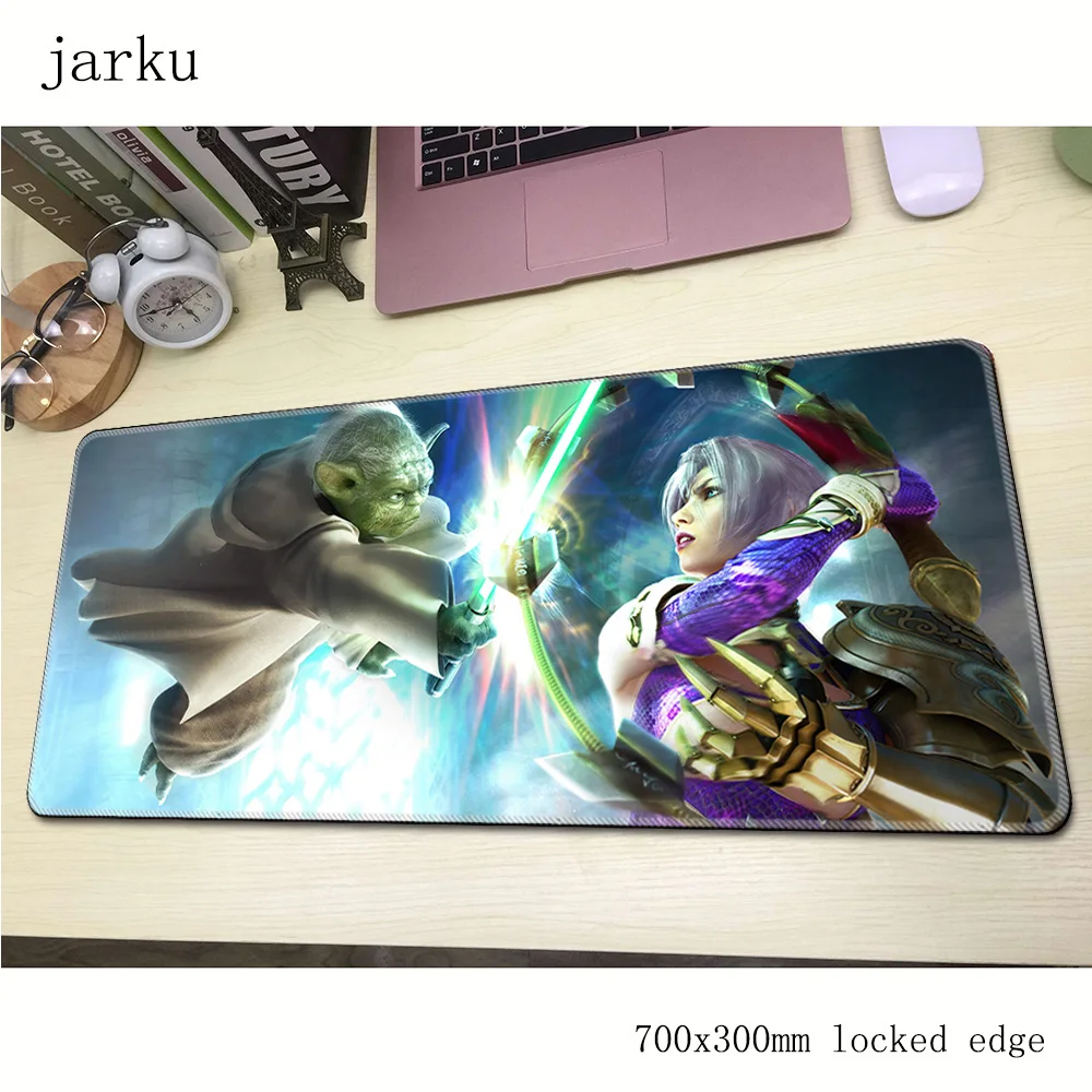 Soulcalibur pad mouse locked edge computer gamer 700x300X2MM padmouse thick mousepad gadget anime desk mats | Компьютеры и офис
