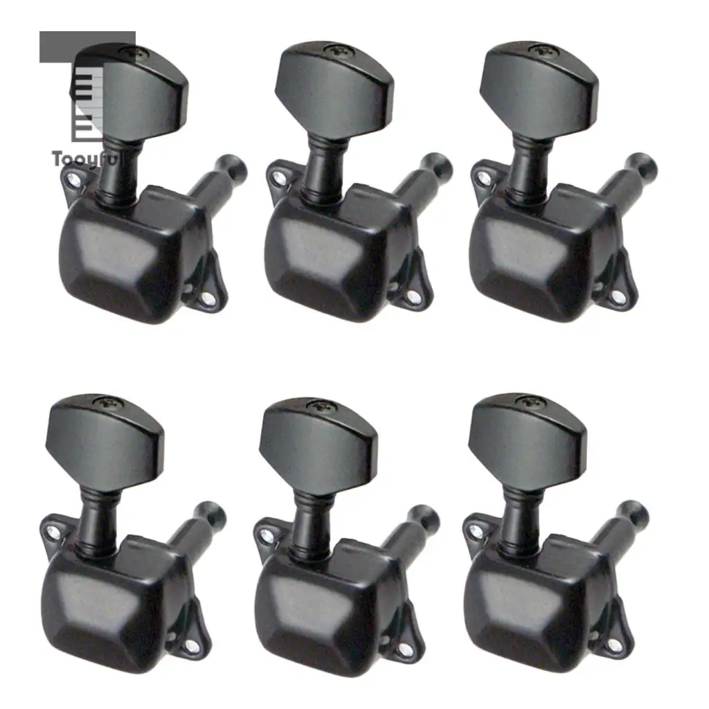 Tooyful 6 шт. полупроводниковые железные тюнинговые колышки tumers Machine Heads 6R для