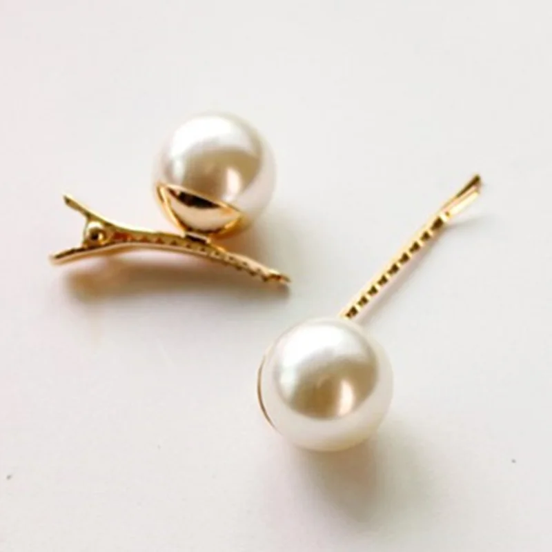 

Простые заколки для волос, милые модные женские заколки для волос с жемчугом, аксессуары для укладки волос