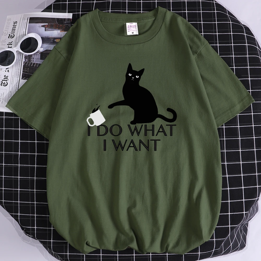 

Летние мужские футболки с принтом «я делаю то, что хочу», уличная футболка оверсайз, спортивные футболки с круглым вырезом, стильные высокок...