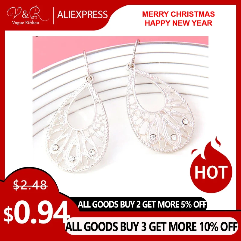 2019 минималистичные Простые Модные маленькие серьги филигранные капли