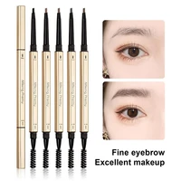 0 1g eyebrow filler ultra precision long lasting double head square gold color tube beauty brow pencil for women