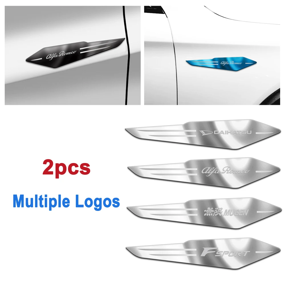 2 шт. из нержавеющей стали на заказ 3D кузова автомобиля наружные декоративная