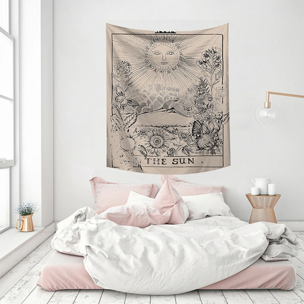 Настенный Гобелен для карт Таро подвесное настенное покрывало с астрологией