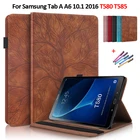Чехол для Samsung Tab A 10,1 2016, чехол с тисненым деревом, кожаный чехол для планшета Samsung Galaxy Tab A A6 10 1 2016, чехол T580 T585