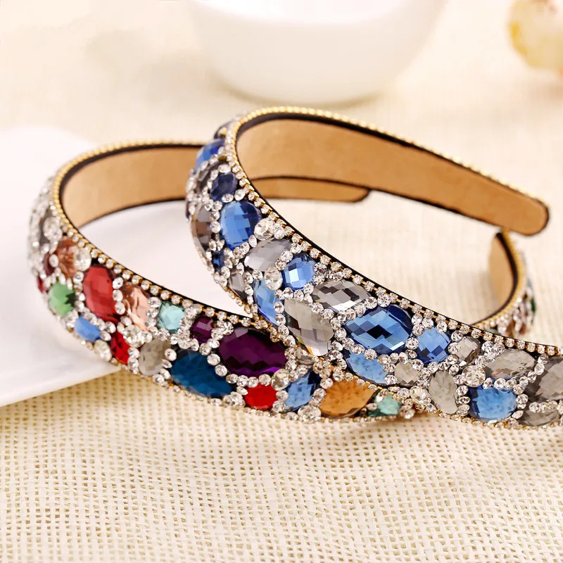 Женская повязка на голову с зажимом для волос из австрийского хрусталя модная