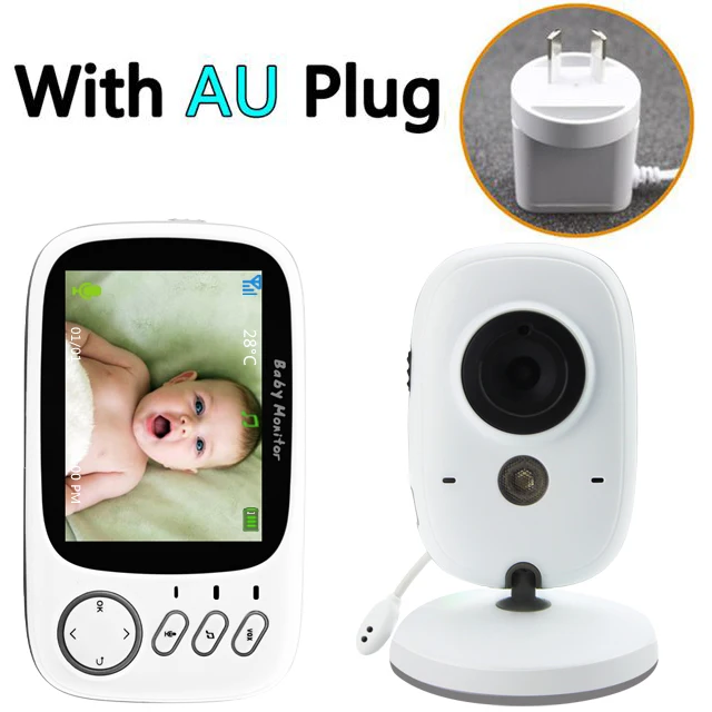 AU Plug VB603 беспроводной цветной видеоняня с 3,2 дюймовым ЖК-дисплеем 2 способа аудио разговора ночного видения камеры наблюдения безопасности няня - Цвет: AU Plug