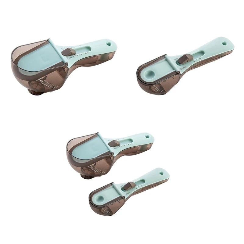 

Kitchen Adjustable Measuring Cups and Spoons Set Kitchen Baking Milk Powder Teaspoon Coffee Scoop Home Bar Measurement