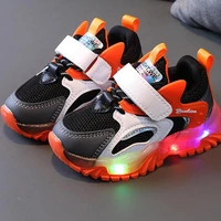 baby led shoes for boys girls soft glowing toddler shoes with led lights non slip kids luminous light up sneakers