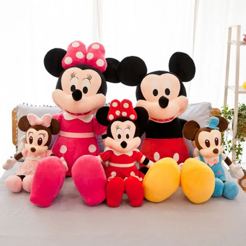 

2020 New Cartoon Mickey Mouse& Minnie Plush Stuffed Toys 35/50cm cute Soft Plush Dolls Christmas Gifts For Kids