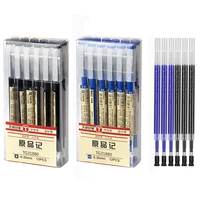 0 35mm fine gel pen blueblack ink refills rod for handle marker pens school gelpen office student writing drawing stationery