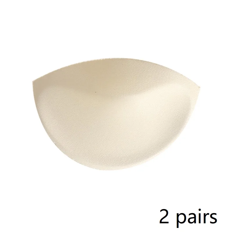 2 pairs 2 шт., 1 пара, плотные губчатые подушечки для бюстгальтера, увеличивающие грудь, съемные вкладыши для бюстгальтера, для купального костюма, с подкладкой для бикини, 2 пары - Цвет: 2 pairs