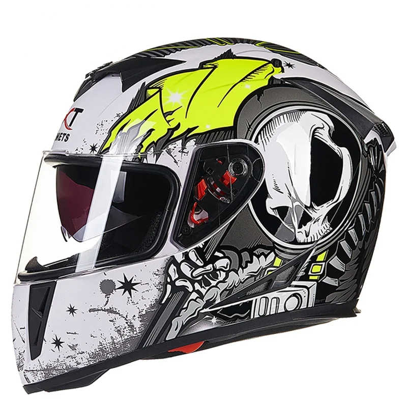

New Racing Helmet Double Lens Motorcycle Helmet Full Face Safe Racing Riding Helmets
