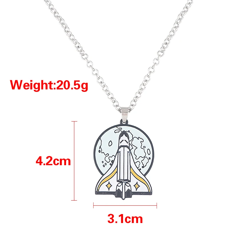 Цепочка с подвеской в виде ракеты последняя часть США|Ожерелья подвеской| |