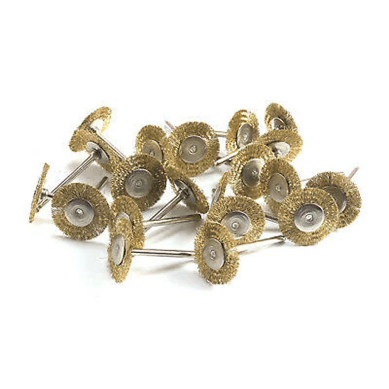 Набор из 10 шт. латунное зубчатое колесо щетка для удаления ржавчины сверло