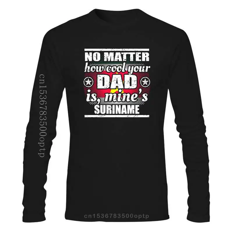 

Новинка, вязаная, не имеет значения, крутая, отцовская, подарок, суринамская футболка, Мужская одежда, женская футболка, черная одежда