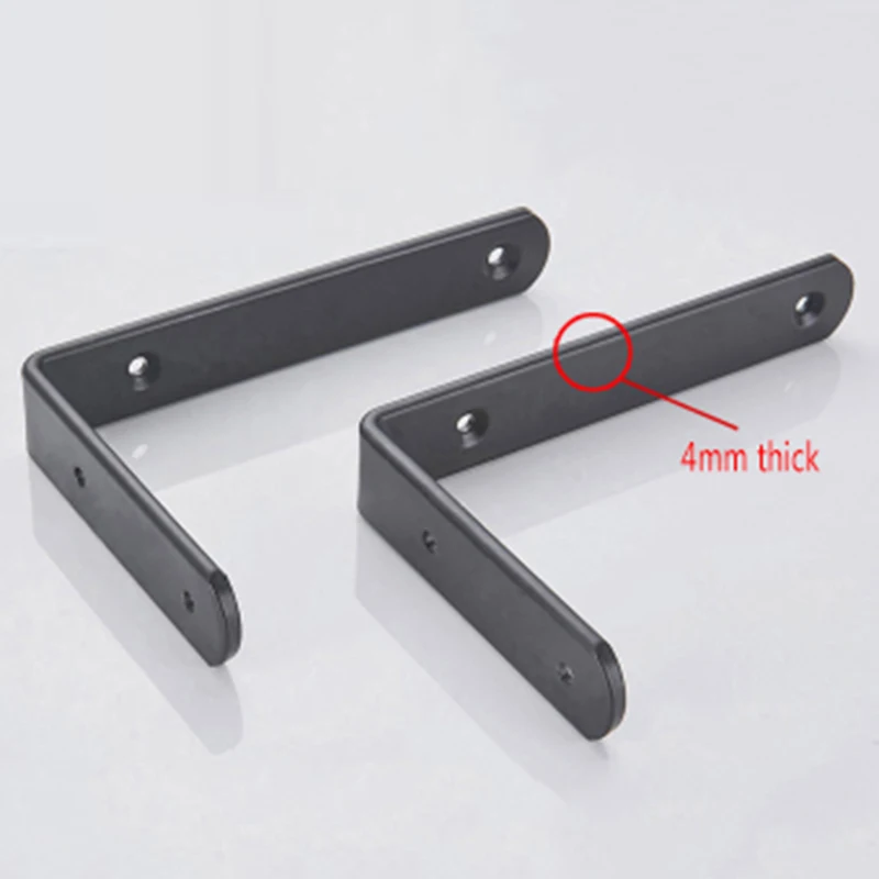 Железный L-образный угловой кронштейн 2 шт. сверхпрочный практичный для угловая