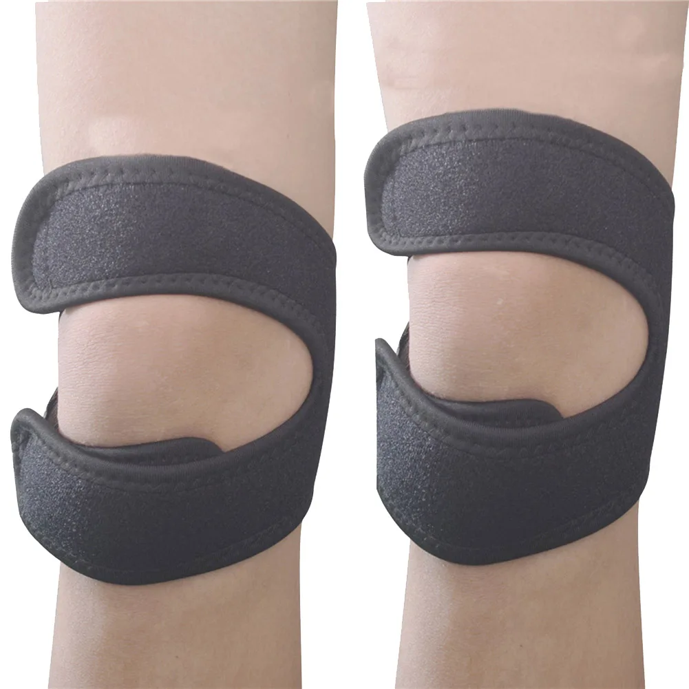 Новый ремень поддержки Patellar для облегчения боли в колене регулируемый езды на