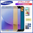 Дисплейный модуль для Samsung Galaxy J7 Pro 2017, чёрныйголубойрозовыйзолотистый