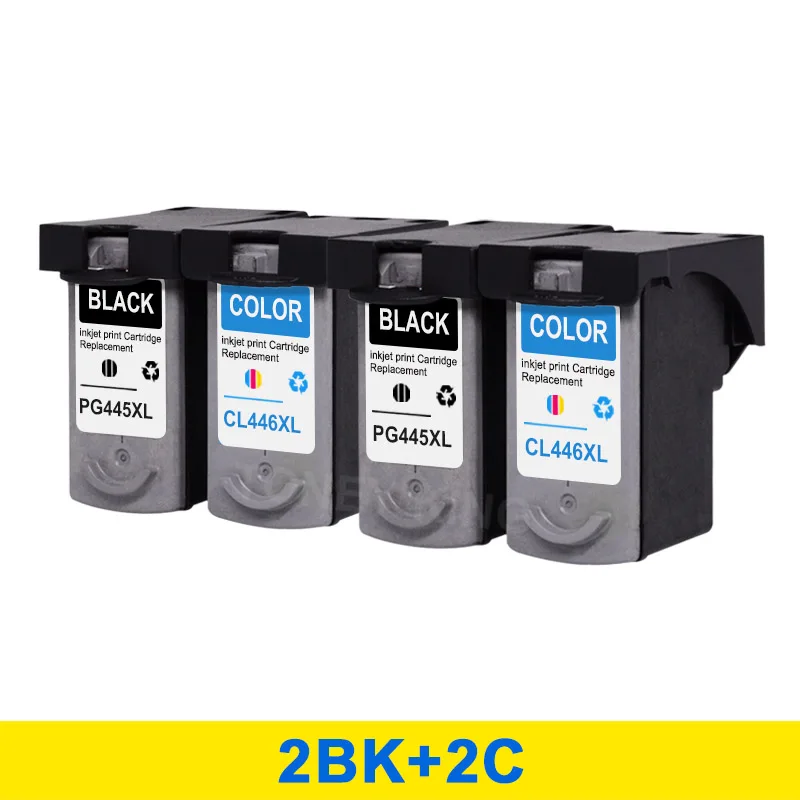 2BK2C Toney universal(король PG445 чернильный картридж PG 445 CL446 CL 446 для Canon pixma MX494 MG2440 MG2540 MG2940 MG2942 MG2944 IP2840 принтер - Цвет: 2BK2C