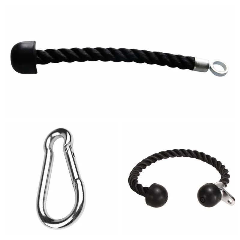 

Training Fitness BodyBuilding Gym Exercise Pull Rope Tricep Rope Abdominal Crunches Cable Push Pull Down Laterals Biceps Muscle
