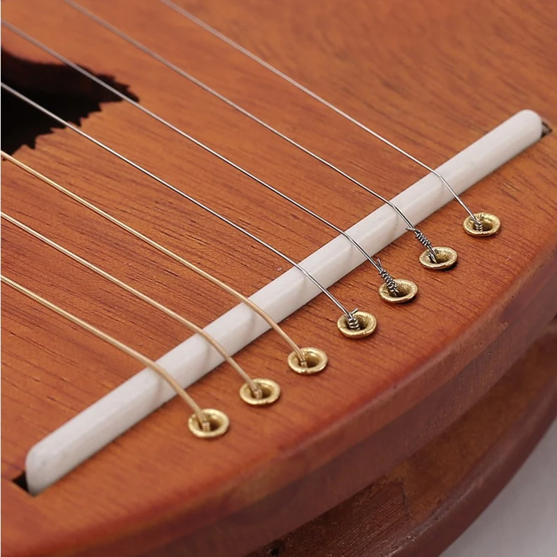 16-Note Lyre Harp красное дерево металлическая струна Кость Седло с тюнинговым ключом |