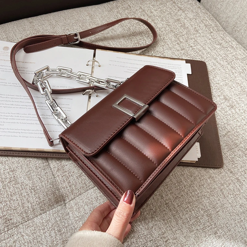 

Качественные сумки через плечо на цепочке для женщин, новинка 2021, винтажные сумки, брендовые дизайнерские женские сумки-мессенджеры, женски...