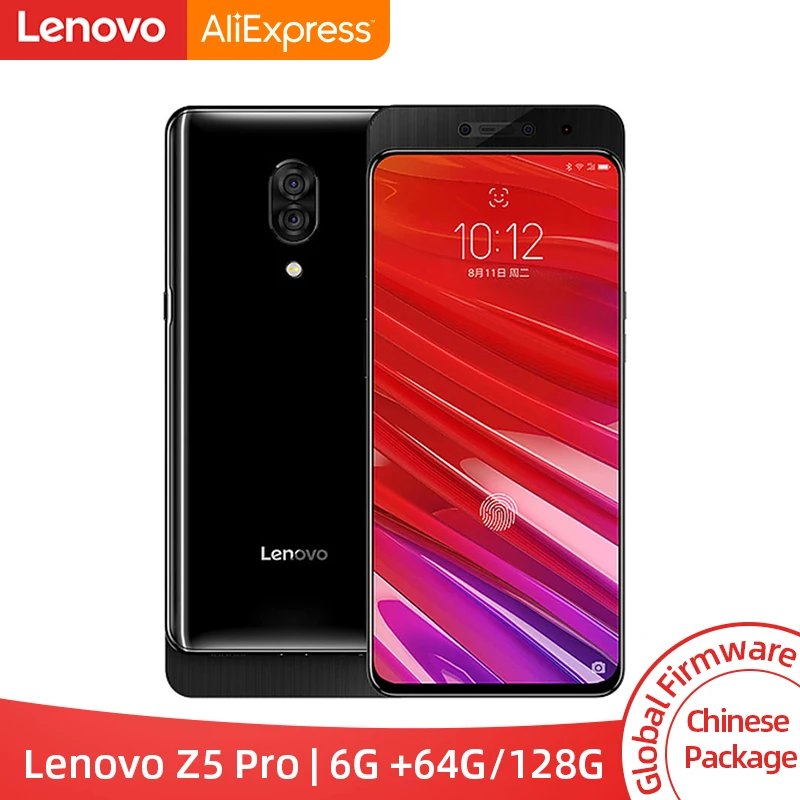 Смартфон lenovo Z5 Pro Snapdragon 710 с глобальной прошивкой, 6 ГБ, 8 ГБ ОЗУ, 128 Гб ПЗУ, экран 6,39 дюйма, сканер отпечатков пальцев, Android, 24 МП, NFC